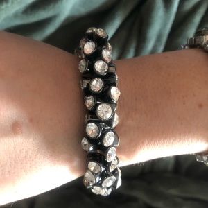 Rhinestone statement bracelet